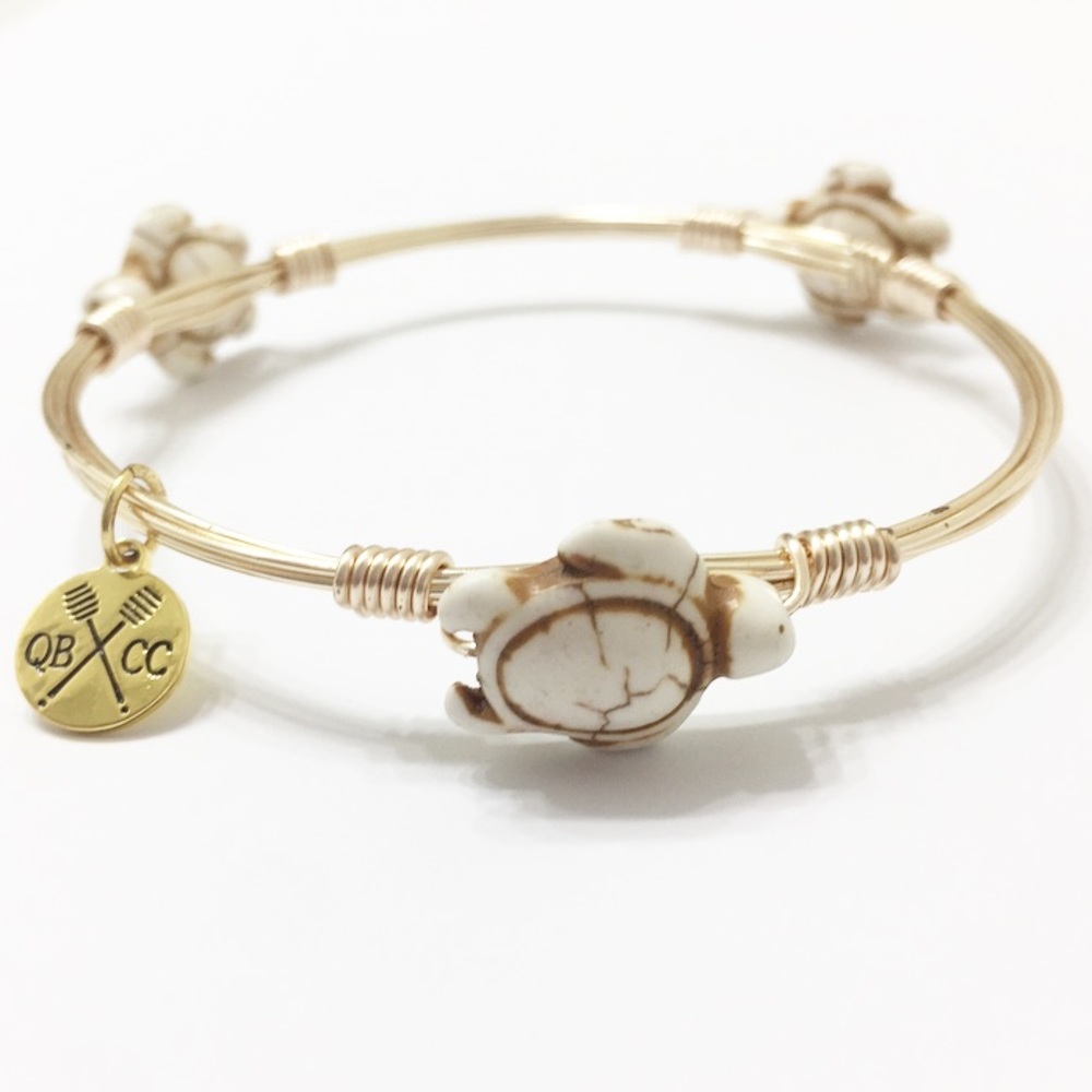 Turtle Charm Bangle